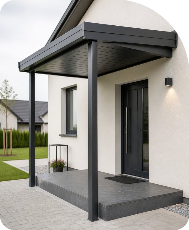 Навес над крыльцом в Россоши под ключ по цене от 25923 р. | РадиДОМА-Рсс